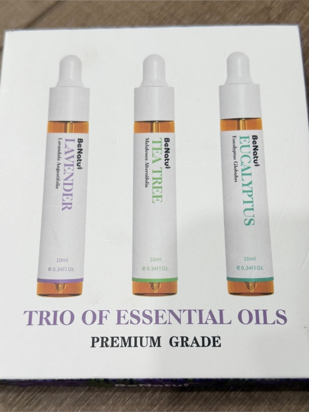 Benatu Essential 0.34 Fl Oz Pack of 3 Purple-eucalyptus/Lavender/Tea Tree - Picture 2 of 5